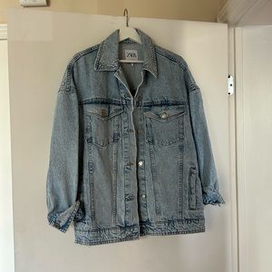 New Zara denim oversized jacket